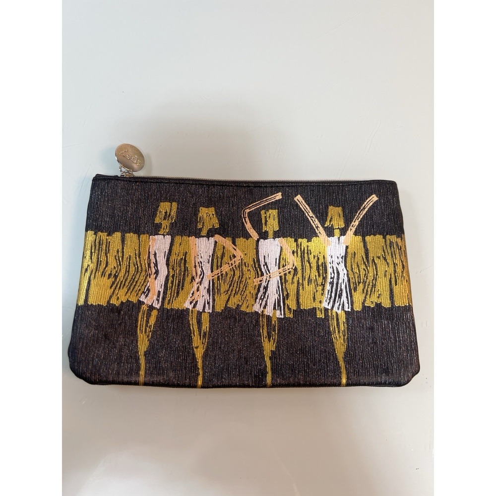 Ipsy Women Graphic Makeup Bag Zipper Cosmetic Travel Pouch